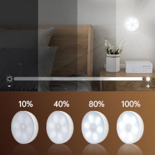 Lamparas Lightbiz Led, On-off-auto, Sensor De Movimiento, 6