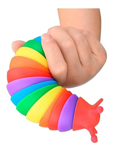 Finger Slug Babosa Caracol Juguete Antiestres Toy Rainbow