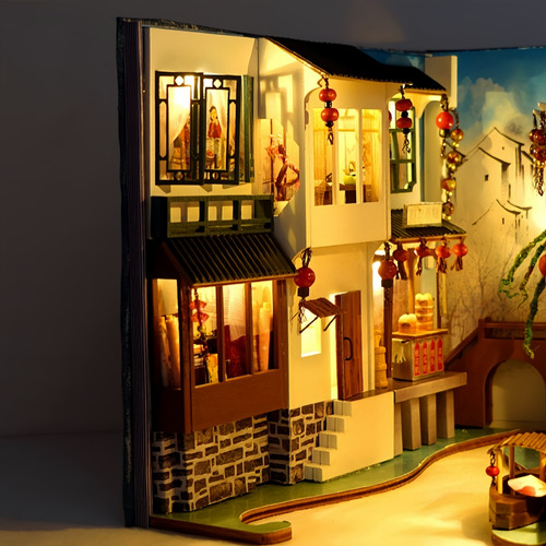 .. Kit De Maquetas De Casas De Muñecas En Miniatura Para