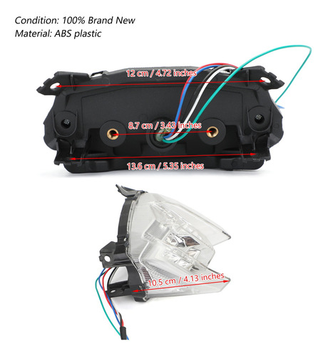 Luz Trasera Para Yamaha Mt-09 Fz-09 2017-2020