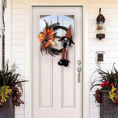Decoración De Halloween Guirnaldas Anillos De Ratán Brujas