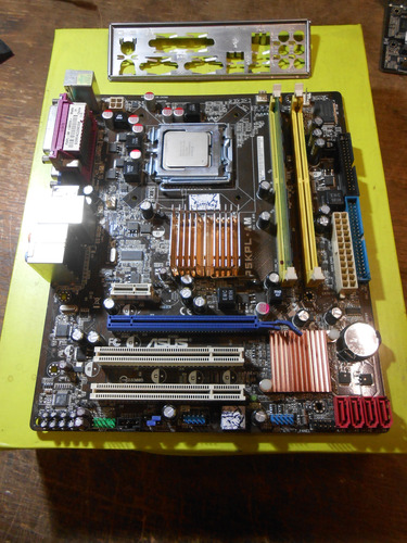Motherboard Asus P5kpl-am Se S 775 Memo Micro Chapa Trasera Marrón (Usado)