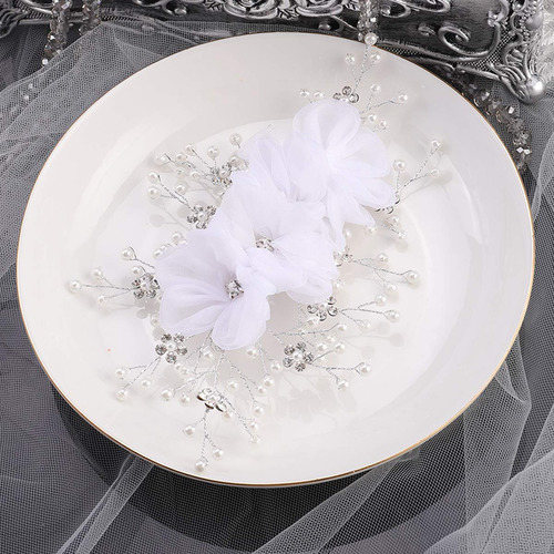 Pinza De Pelo Nupcial Anglacesmade Flor Peine Para El Cabell