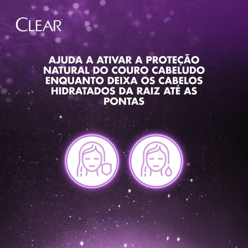 Shampoo Anticaspa Hidratação Intensa 200ml Clear