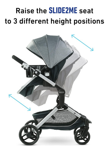 Carriola De Bebé Convertible En Moisés Con Asiento Reversibl