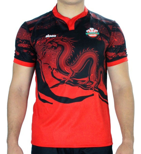 Imagen 1 de 7 de Camiseta Rugby Gales   #1 Strings 