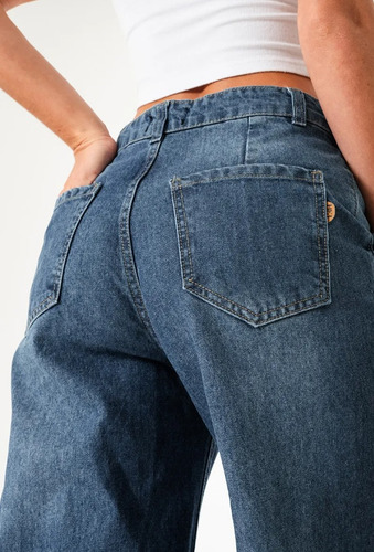 Jean Super Wide Leg Rígido Dama Her