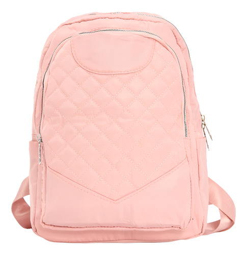 Mochila Rosa Mujer Moda Nueva Importado Viaje Rosa Cuadros