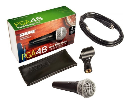 Imagen 1 de 5 de Shure Microfono Profesional Pga48 Qtr Con Cable Original