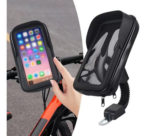 Bolsa Impermeable For Teléfono De Motocicleta, Soporte