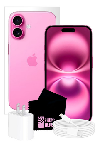 Apple iPhone 16 128 Gb Rosa Esim Con Caja Original Y Bateria 100% (Reacondicionado)