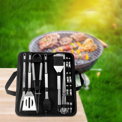 Herramientas Para Barbacoa Con Bolsa De 20 Juegos