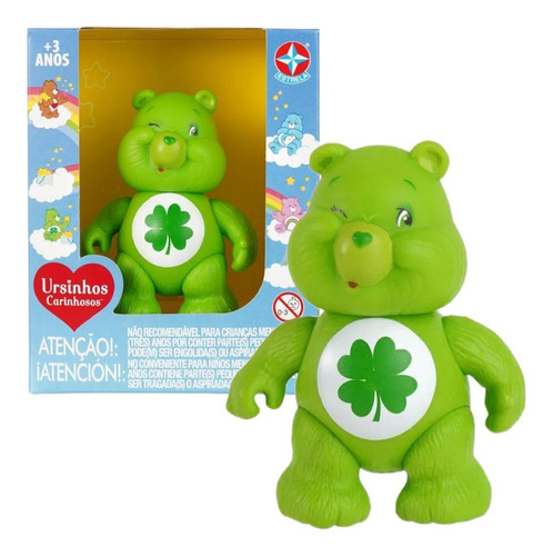 Boneco Ursinhos Carinhosos Boa Sorte Care Bears Verde Vinil