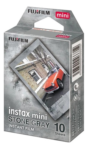Rollo Fujifilm Instax Mini Instantanea Borde Stone Gray Entr