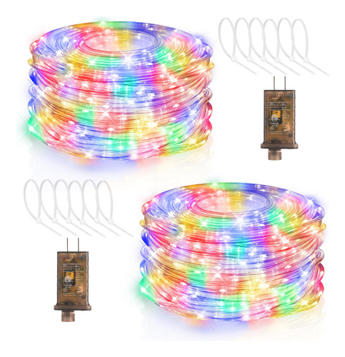 Cuerda De Luces Led Impermeables 2x60 Metros 600 Luces Led