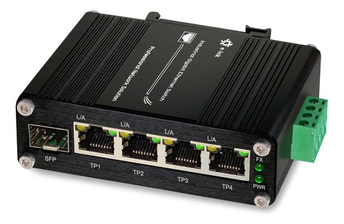 Throncom Conmutador Ethernet Gigabit Industrial De 4 Puertos