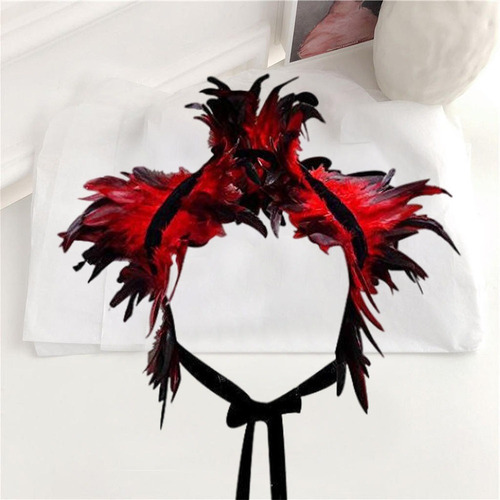 Mantón De Plumas Victorianas Mantón De Fiesta De Halloween