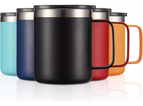 Termo 14oz De Acero Inoxidable Térmico Taza Para Café 400ml Lila