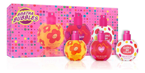 Set Bubbles Gotas De Color 30ml + Beso 30ml + Flor 30ml