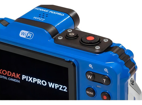 Cámara Kodak Wifi resistente al agua FullHD de 16 MP Pixpro Wpz2, color azul
