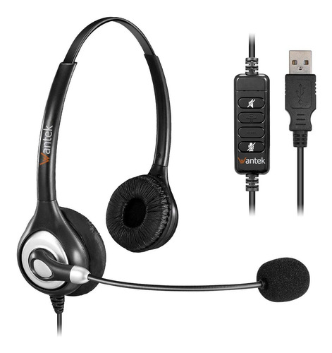 Con Cable Usb Auriculares Estereo Con Cancelacion De Ru...