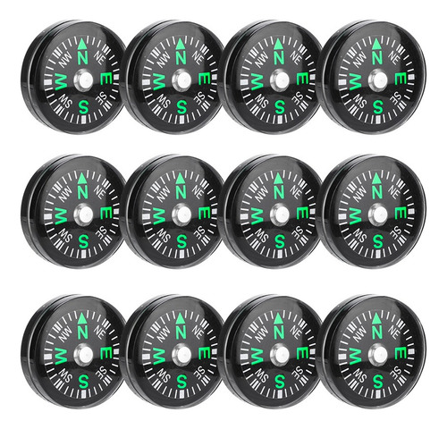 20mm 12pcs Mini Bolso Cheio De Óleo Bússola Para Caminhadas
