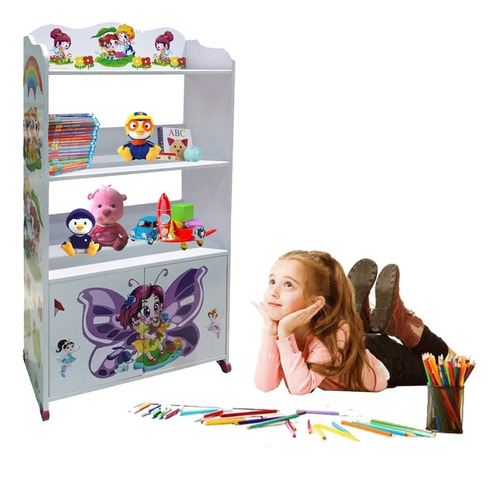 Biblioteca Infantil Estantes Organizador De Juguetes