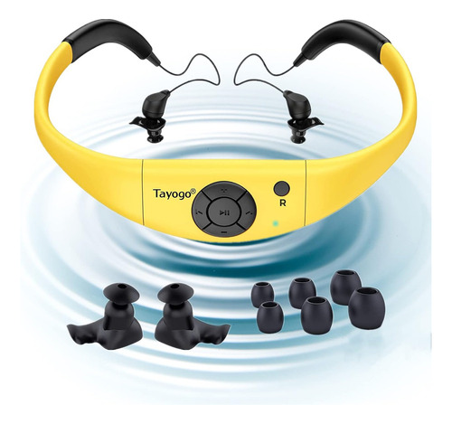 Audífonos Sumergibles Para Nadar Proteccion Ipx8 Amarillo