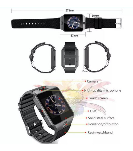 Smart Watch Cellular With Chip And Camera