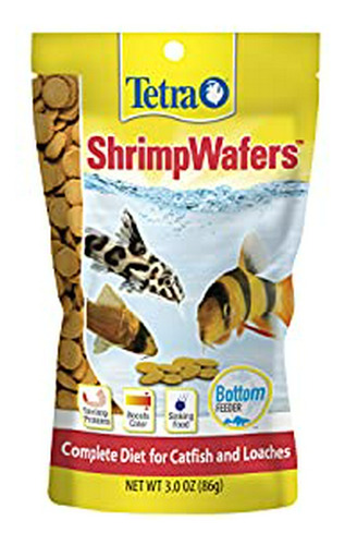 Tetra Shrimpwafers Dieta Completa Para Bagre Y Lochas, 3 Onz