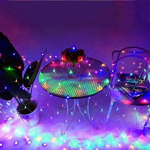 Imagen 5 de 9 de Guirnalda Luz Multicolor Navidad Red 144 Led Transparente