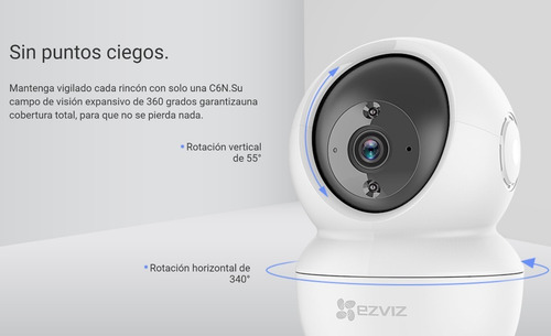 Imagen 6 de 10 de Camara Seguridad Ip Wifi Ezviz C6n 1080p Audio Motorizada
