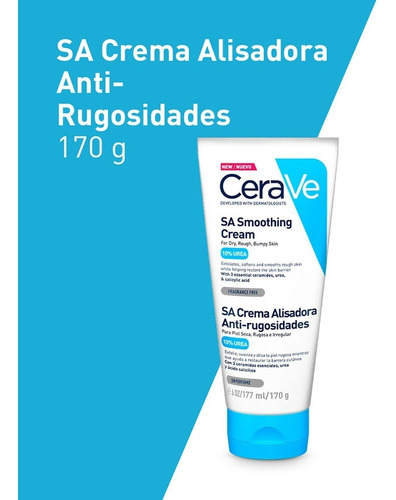 Crema nutritiva para cuerpo CeraVe Alisadora Anti-Rugosidades Crema Cerave Con Ácido Salicílico Alisadora Anti-rugosidades en pomo 170g