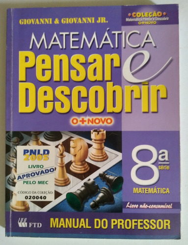 Matemática Pensar E Descobrir 8ª Série (9ºano)- Do Professor