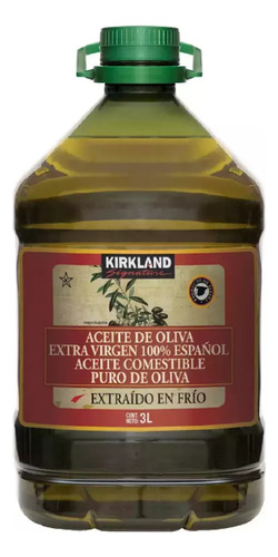 Kirkland Signature Aceite De Oliva Extra Virgen 3 L