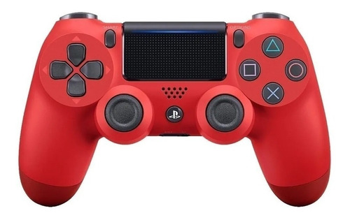 Imagem 1 de 4 de Controle joystick sem fio Sony PlayStation Dualshock 4 magma red
