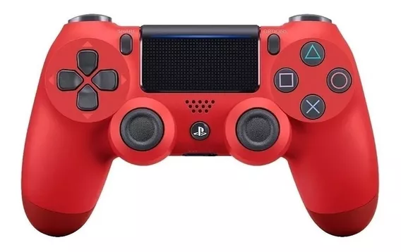 Joystick inalámbrico Sony PlayStation Dualshock 4 magma red