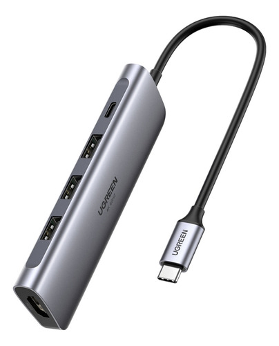 Hub Multipuerto Usb-c 5 En 1 Hdmi 4k Usb 3.0 X 3 Ugreen