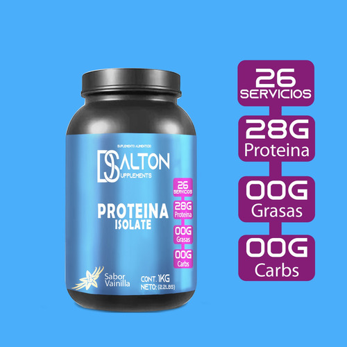 Proteína Whey Hs Hidrolizada Isolate Dalton 1 Kg Sabores Vainilla