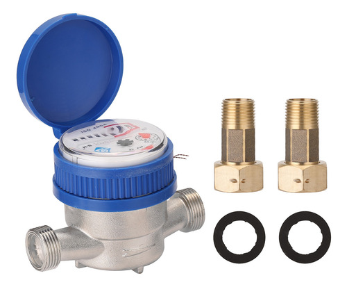 Imagen 1 de 9 de 15mm 1/2 Pulgada Medidor De Agua Inteligente Mecánico Hogar