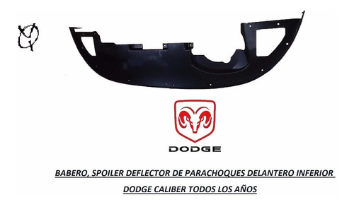 Babero Spoiler Deflector Parachoques Delantero Dodge Caliber