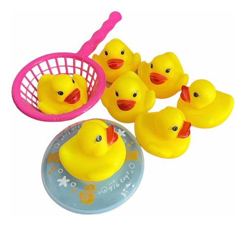 Patitos De Hule Chillones Para Tina De Baño 9 Piezas