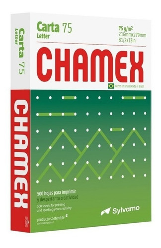 Papel Fotocopia Chamex Multiproposito Carta 75g Alta Calidad