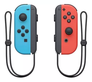 Set de control joystick inalámbrico Nintendo Switch Joy-Con (L)/(R) rojo neón y azul neón