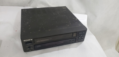 Cd Player Sony Cdp-s39 C/defeito Preto (Usado)
