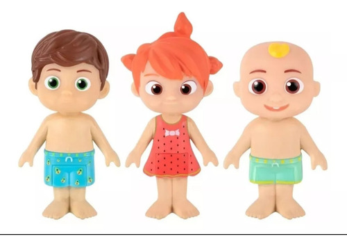 Cocomelon Familia Dia De Playa Set Con 3 Personajes