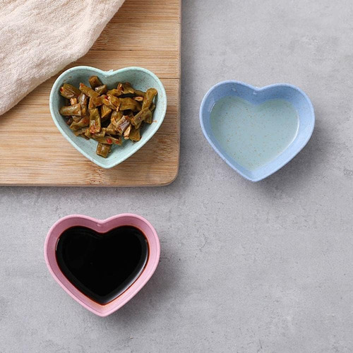 Platos De Aperitivo En Forma De Corazón, Mini Cuencos Ecológ