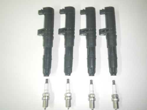 Kit X4 Bobinas Y 4 Bujias Original Megane 2 1.6 16v K4m
