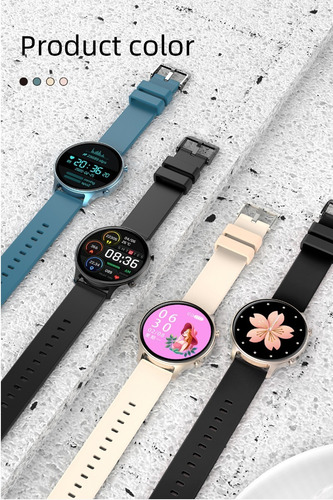 Imagen 6 de 9 de Reloj Inteligente Monitor De Frecuencia Smartwatch Mujer
