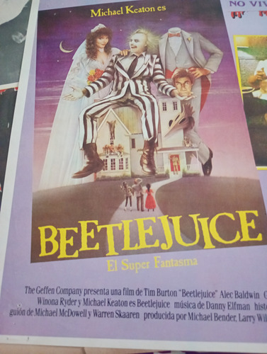 Cartel De Cine Beetlejuice (1988) (Usado)